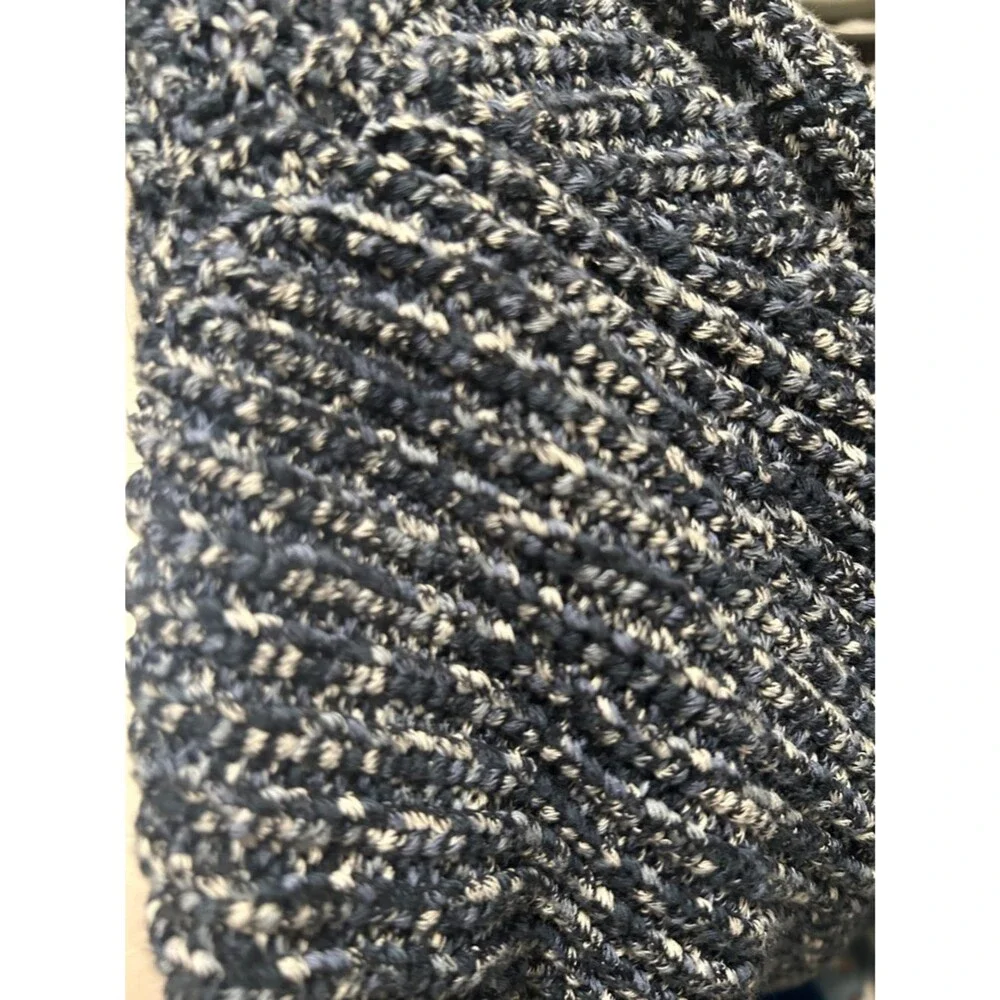 Banana Republic Blue Gray Marled Shawl-Collar Cardigan Large 100% Cotton